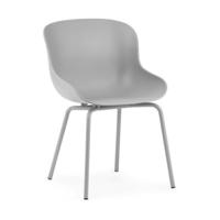 Normann Copenhagen Hyg eetkamerstoel Grey staal - thumbnail