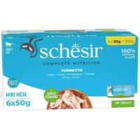 SCHESIR Tonijn in gelei - nat kattenvoer - 6x50g - thumbnail