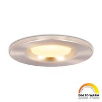 Venezia LED inbouwspot - 6 Watt 460lm - Dim to warm - Rond - Dimbaar - IP65 waterdicht - RVS - Voor binnen, buiten en badkamer - thumbnail