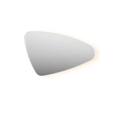 INK SP22 Spiegel - 120x4x70cm - organisch - in stalen kader - rechts aluminium wit mat 8409221 INK SP22 Spiegel - 120x4x70cm - organisch - in stalen kader - rechts aluminium wit mat 8409221