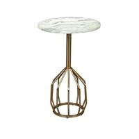 Dutchbone Bijzettafel 'Salerno' Marmer, 47cm hoog - thumbnail