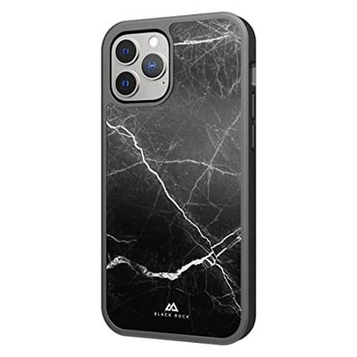 Black Rock Protective Marble Case Cover Apple iPhone 13 Pro Max Zwart