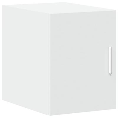 Opbergkast smal 30x42,5x225 cm bewerkt hout wit - thumbnail