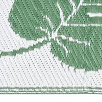 VidaXL Buitenkleed arakil 190x290 cm polypropeen groen - thumbnail