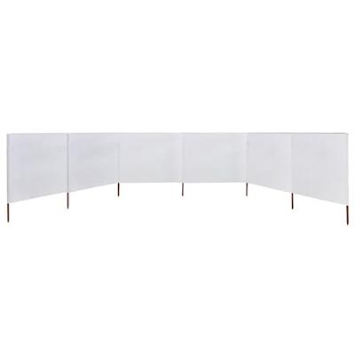 VidaXL Windscherm 6-panelen 800x160 cm stof zandwit VidaXL Windscherm 6-panelen 800x160 cm stof zandwit