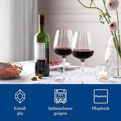 Villeroy & Boch Rose Garden Rode wijnglas 4 stuks Villeroy & Boch Rose Garden Rode wijnglas 4 stuks