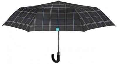 Perletti paraplu automatisch heren 96 cm microvezel zwart Perletti paraplu automatisch heren 96 cm microvezel zwart