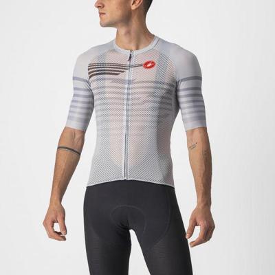 Castelli Climber's 3.0 SL korte mouw fietsshirt zilvergrijs heren XXL