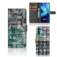 Wallet Case met Pasjes Motorola G8 Power Lite Spijkerbroeken - thumbnail