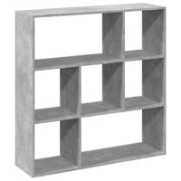 Boekenkast 102x29x143 cm bewerkt hout betongrijs - thumbnail