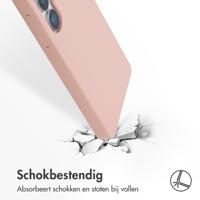 Accezz Liquid Silicone Backcover voor Samsung Galaxy S25 Ultra Telefoonhoesje Roze - thumbnail
