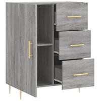 Dressoir 69,5x34x90 cm bewerkt hout grijs sonoma eikenkleurig - thumbnail