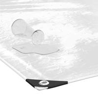 Plantenafdekking met zeilringen 3x6 m PVC - thumbnail