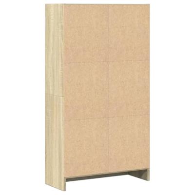 Boekenkast 60x24x109 cm bewerkt hout sonoma eikenkleurig