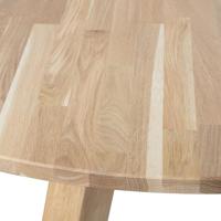 WOOOD Ronde Eettafel 'Rhonda' Eikenhout, 130cm - thumbnail
