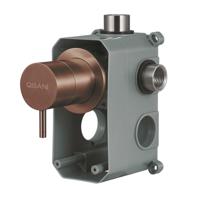 Omstelkraan Qisani Flow 2-weg Geborsteld Copper - thumbnail