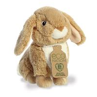 Eco Nation Pluchen knuffel - langoor konijn - 23 cm - thumbnail