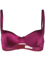 Fleur Du Mal luxe stopped balconette bra - PURPLE - thumbnail