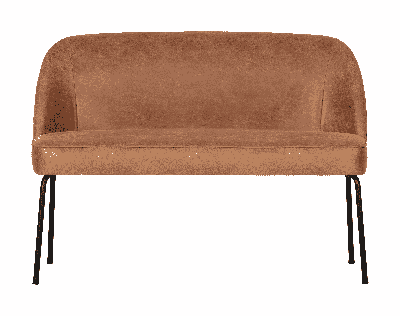 WOOOD Eetkamerbank 'Vogue' Leder, kleur Cognac