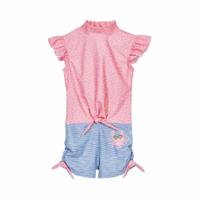 Playshoes zwempak Bloemen Roze-98-104 - thumbnail