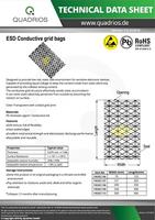 Quadrios ESD-zakje (l x b) 200 mm x 250 mm Geleidend ESD-codeletter C 10 stuk(s) - thumbnail