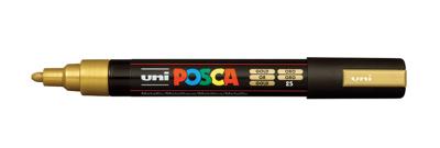 Paintmarker Uni POSCA PC5M medium goud | 6 stuks
