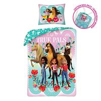 Spirit Dekbedovertrek True Pals - 140 x 200 cm - Katoen - 70 x 90 cm - thumbnail