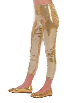 Legging pailletten goud