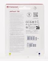 Transcend JetFlash® 790 USB-stick 256 GB Zwart, Blauw TS256GJF790K USB-A 3.1 Gen 1 - thumbnail