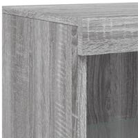Dressoir met LED-verlichting 162x37x100 cm grijs sonoma eiken - thumbnail