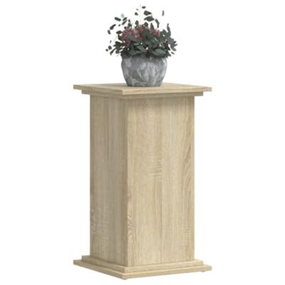 Plantenstandaard 33x33x60 cm bewerkt hout sonoma eikenkleurig - thumbnail