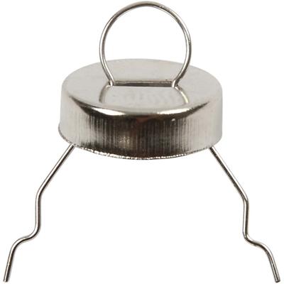 Creativ Company Metalen hanger, d 13 mm, gatgrootte 5 mm, zilver, 25 stuk/ 1 doos