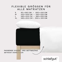 Schlafgut Schlafgut Pure Jersey Boxspring Hoeslaken M - 120x200 - 130x220 799 off-Black - thumbnail