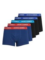 Jack & Jones Boxershorts JACLEE Trunks 5-pack Blauw / Zwart-XL - thumbnail