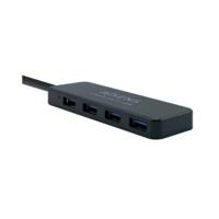 AISENS A106-0399 USB 3.0 HUB type A/M-4xtype A/H, zwart, 30 cm - thumbnail