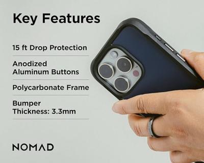 Nomad Rugged Case iPhone 16 Pro Max Atlantic Blue