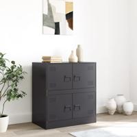 Dressoir 67x39x73 cm staal zwart - thumbnail