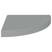 Hoekschappen zwevend 4 st 35x35x3,8 cm MDF grijs - thumbnail