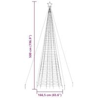 LED-kerstboom met spikes 1534 LEDs warm wit 500 cm - thumbnail