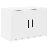Garagewandkast bewerkt hout wit - thumbnail