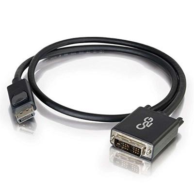 C2G 2m DisplayPort manspersoon to Single Link DVI-D manspersoon Adapter kabel - Zwart