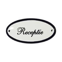 Deurbordje ovaal emaille Receptie - thumbnail