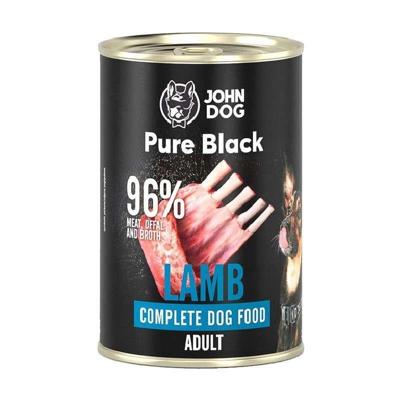 JOHN DOG Pure Black Lamb - natvoer voor honden - 400g