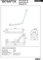 Handgreep Gebogen Sapho Handicap 40/40cm Wit - thumbnail
