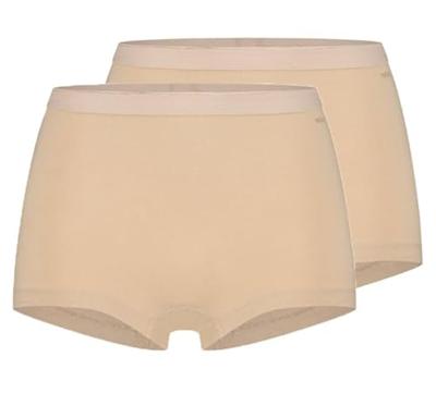 2-pack Basic dames Shorts Organic - 32279 - Biologisch katoenen dames onderbroeken - Boxershorts - XXL - Zwart - Onderbroek - Ondergoed - XXL -