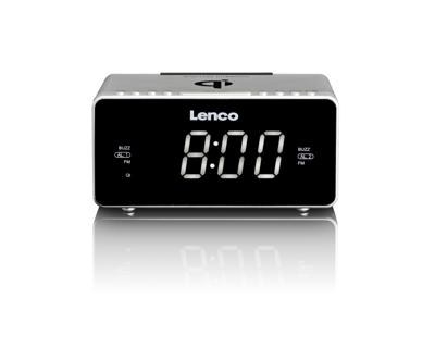 Lenco cr-550 klokradio zilver Lenco cr-550 klokradio zilver
