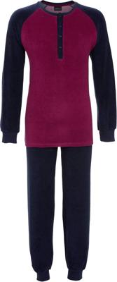 Badstoffen heren pyjama rood