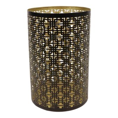 Metalen Theelichthouder Zwart Large (Model 2) Metalen Theelichthouder Zwart Large (Model 2)