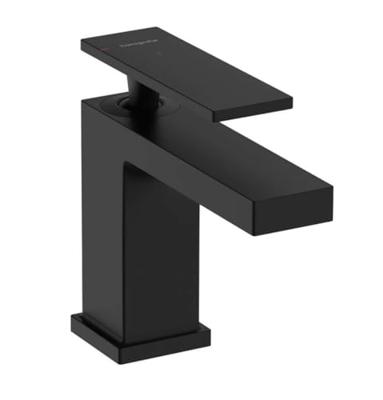 Hansgrohe Tecturis E 80 CoolStart ééngreeps wastafelmengkraan met PopUp trekwaste, mat zwart Hansgrohe Tecturis E 80 CoolStart ééngreeps wastafelmengkraan met PopUp trekwaste, mat zwart