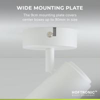Riga - LED plafondlamp - 4 Watt 345 Lumen - 4000K Neutraal wit - Draaibaar en dimbaar - GU10 - Kantelbaar - Plafondspot - IP20 voor binnen - Wit - thumbnail